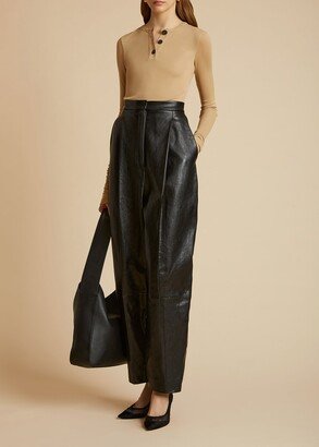 The Ashford Pant in Black Leather