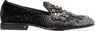 Thame bead-embellished slippers