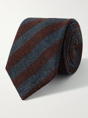 8cm Striped Wool and Silk-Blend Tie