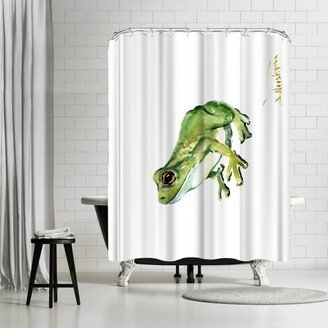 71 x 74 Shower Curtain, Common Frog by Suren Nersisyan