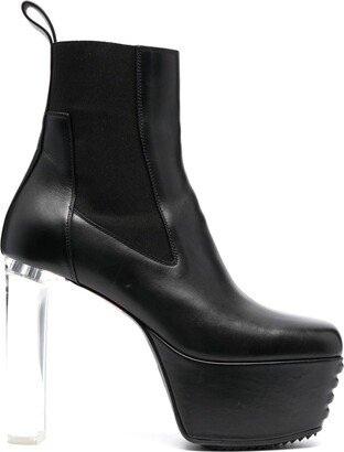 Leather Platform Boots