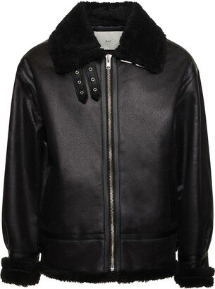 DUNST Loose fit unisex shearling jacket