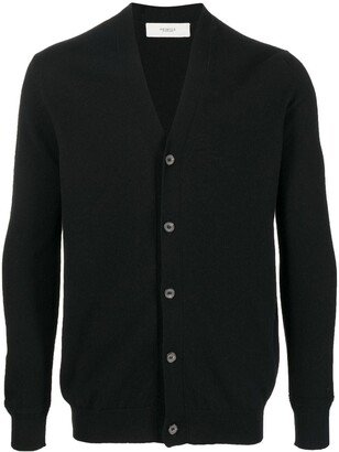 V-neck cashmere cardigan-BJ