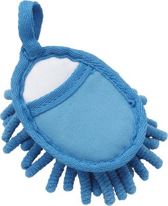 Mini Microfiber Fuzzy Finger Mitt Blue