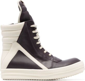 Geobasket high-top leather sneakers-AA