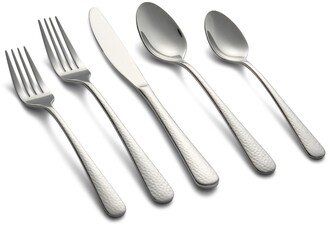 Keene Hammered Mirror 20-Piece Flatware Set, Service for 4