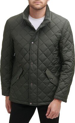 Diamond-Quilted Barn Jacket