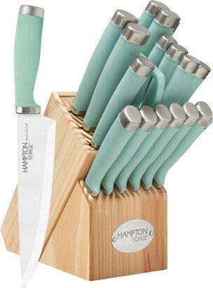 17 Piece Epicure Pistachio Block Cutlery Set