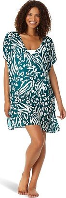 Easy Tunic (Blue/White) Women's Swimwear