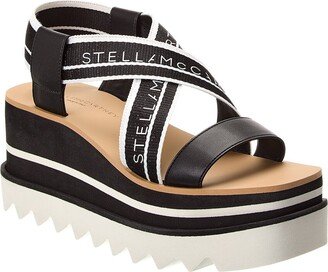 Sneak-Elyse Striped Platform Sandal