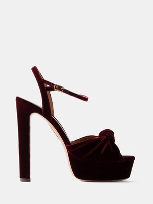 Atelier Plateau 140 Velvet Platform Sandals