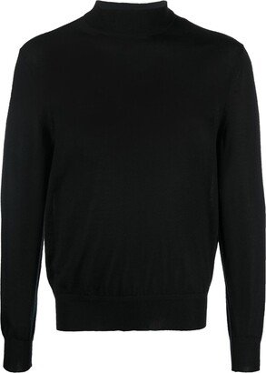 Fine-Knit Mock Neck Jumper