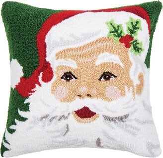 Santa Claus Hooked Throw Pillow