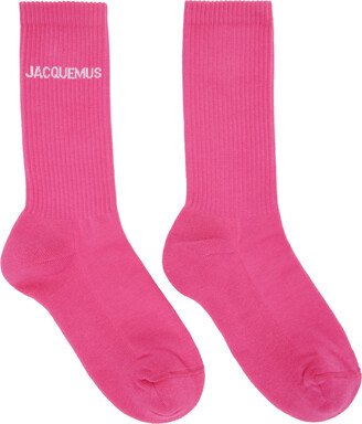 Pink Le Papier 'Les Chaussettes Jacquemus' Socks