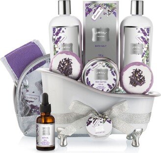 Lovery 9 Piece Lavender and Jasmine Relax Body Care Gift Set