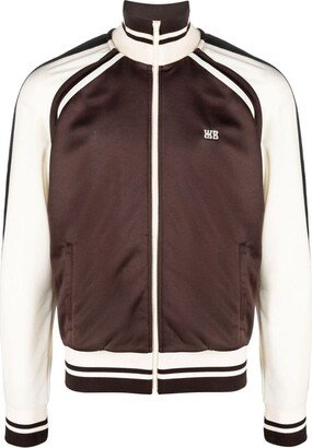 Logo zipped track jacket