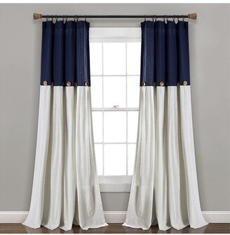 Linen Button New Window Curtain