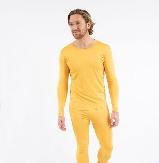 Leveret Mens Boho Solid Color Thermal Pajamas