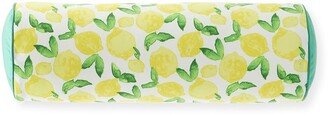 Knowles Lemon Print Bolster Pillow