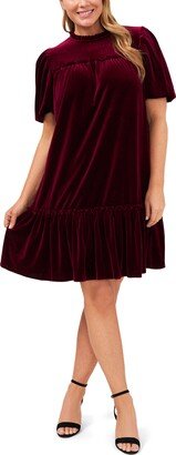 Ruffle Velvet Dress