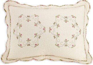 Modern Heirloom Felisa Floral Embroidered King Pillow Sham