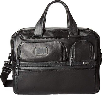 Alpha 3 Expandable Organizer Laptop Brief (Black) Luggage