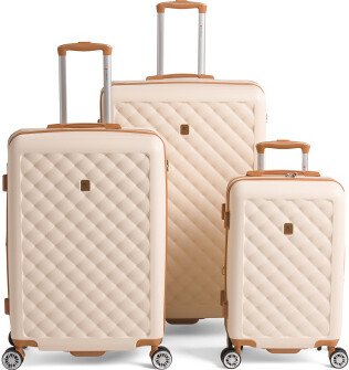 TJMAXX 3Pc Hardside Grecian Luggage Set For Women