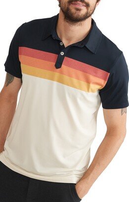 Chest Stripe Re-Spun Performance Sport Polo