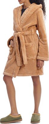 Aarti Faux Shearling Hooded Robe