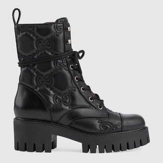 Women's GG Matelassé lace-up boot