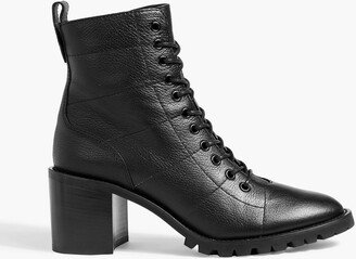 Cruz 65 lace-up pebbled-leather ankle boots