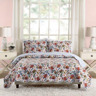 Sea Air Floral 2-Piece Quilt Set, Twin