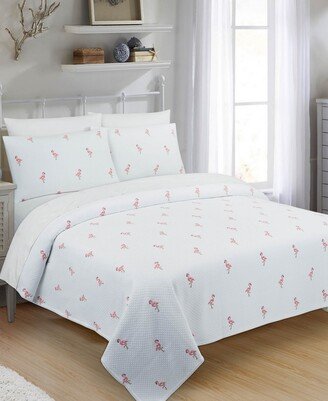 Nouvelle Home Flamingo King Coverlet