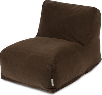 Chocolate Velvet Bean Bag Lounger Chair