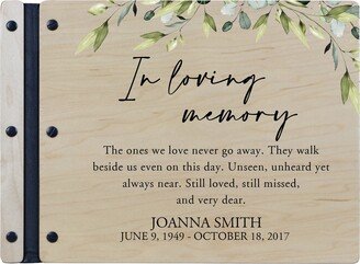 Funeral Guest Book | Memorial Favors Personalized Gift Wood Sign Service-AC