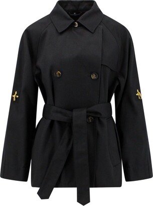 Double-Breasted Belted Trench Jacket-AB