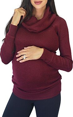 Maternity Cowl Neck Sweater