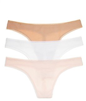 Cabana Cotton Blend Hip-g Thongs, Set of 3