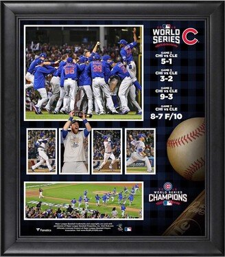 Fanatics Authentic Chicago Cubs 2016 Mlb World Series Champions Framed 15 x 17 Collage