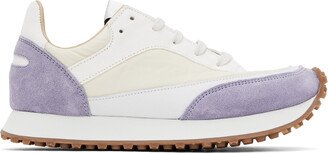 White & Purple Tempo Sneakers