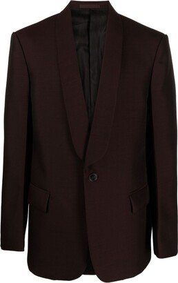 Single-Breasted Wool-Blend Blazer-AC