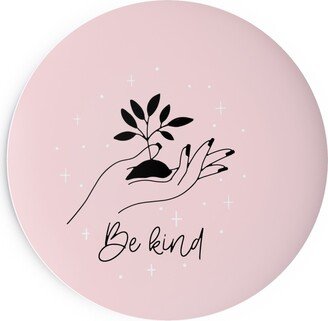 Salad Plates: Be Kind - Pink Salad Plate, Pink