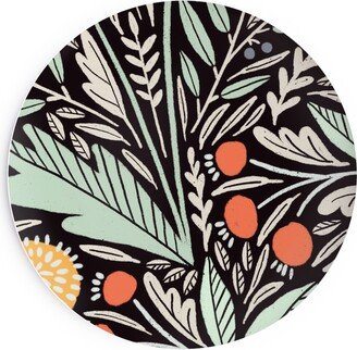 Salad Plates: Astrid - Dark Salad Plate, Multicolor