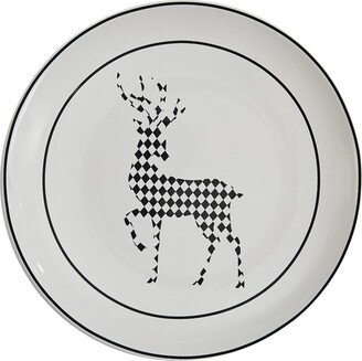 Harlequin Deer Salad Plate Set