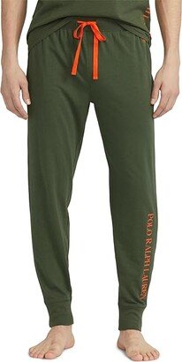 Logo Pajama Joggers (Army/Dusk Orange Logo 1) Men's Pajama