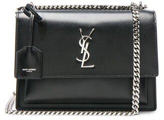 Medium Monogramme Sunset Chain Bag in Black