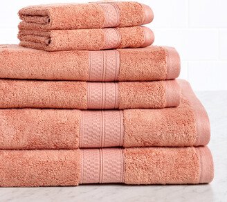 Rayon From Bamboo Blend Solid 6Pc Towel Set-AE