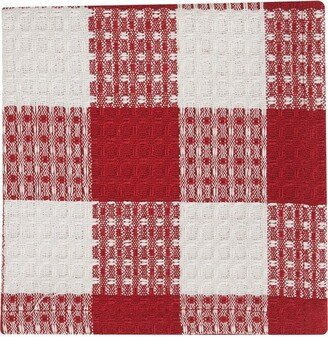 Park Designs Buffalo Check Dishcloth - Red & Cream