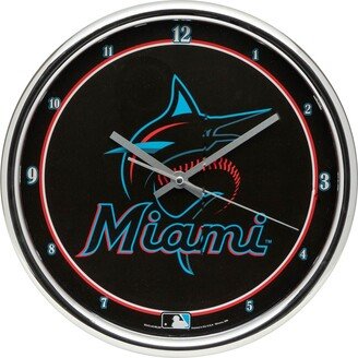 Wincraft Miami Marlins Chrome Wall Clock