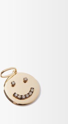 Smile Diamond & 18kt Gold Charm